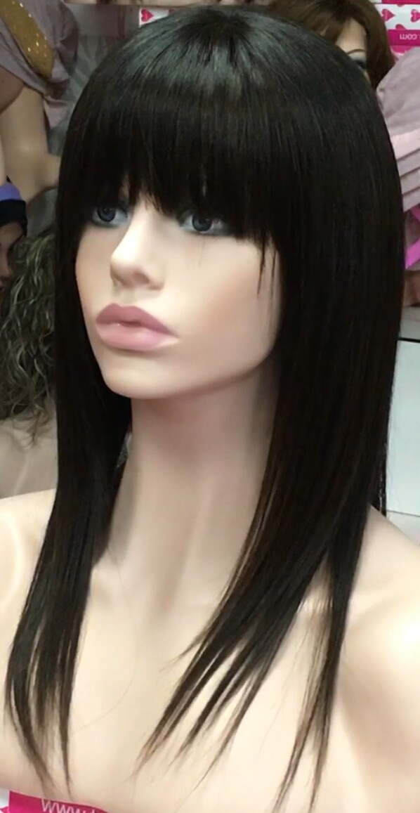 Peluca cabello natural Veronica color 2T4 RAYA de TUL transparente efecto piel