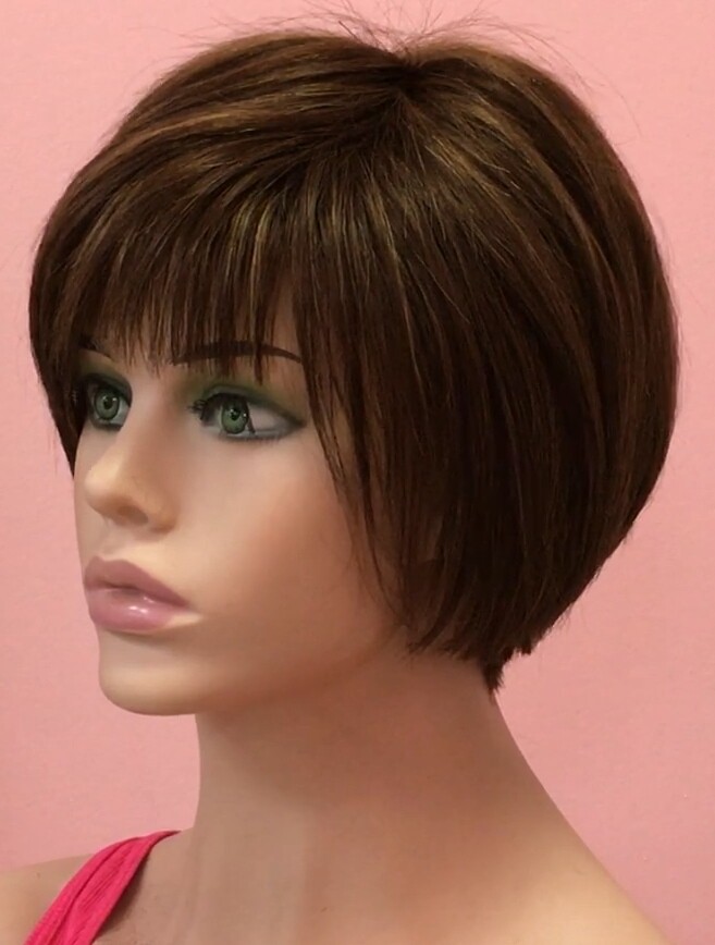 Peluca de pelo natural BECK color 5/6H8 ( 9H19)MAQUINA