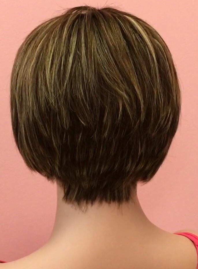 Peluca de pelo natural BECK color 2/4H613 MAQUINA