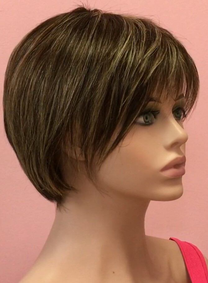 Peluca de pelo natural BECK color 2/4H613 MAQUINA
