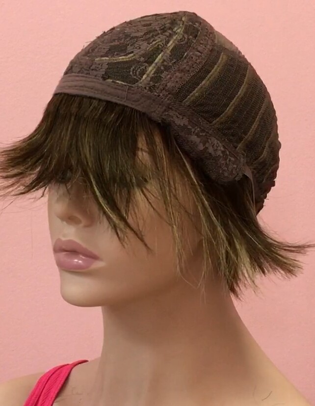 Peluca de pelo natural BECK color 2/4H613 MAQUINA