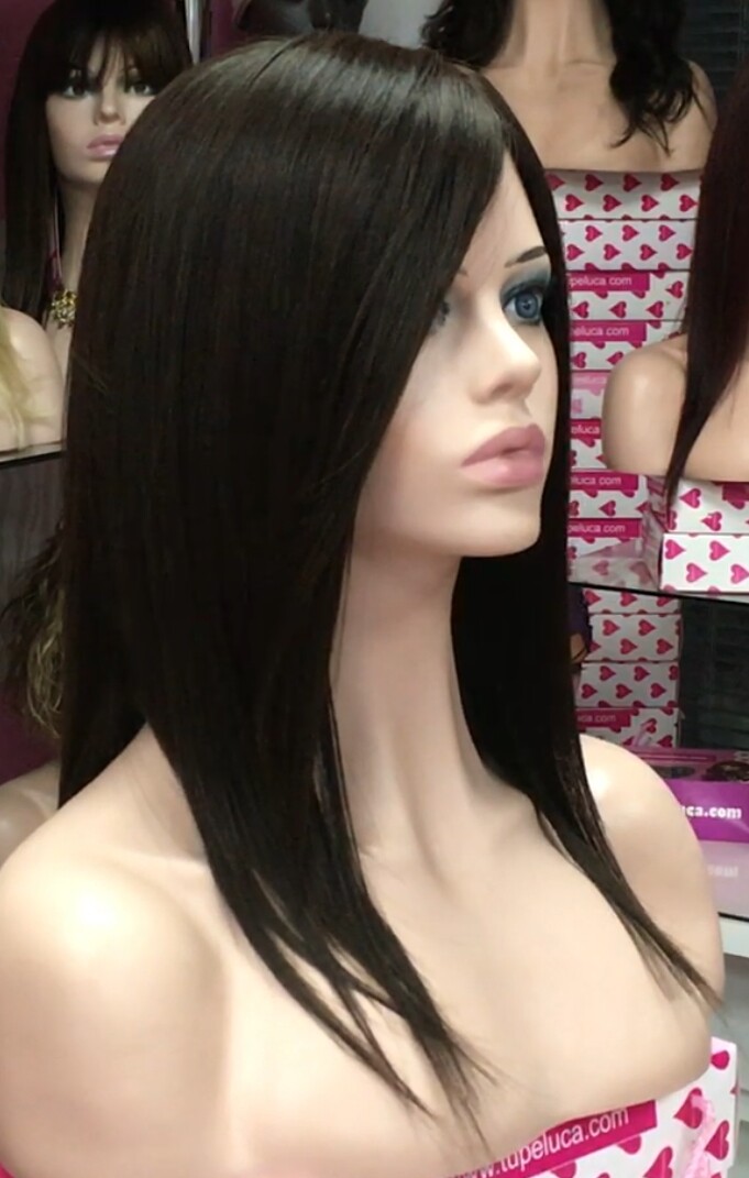 Peluca  natural CLARA color 1b RAYA deTUL central