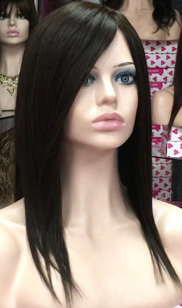Peluca  natural CLARA color 1b RAYA deTUL central