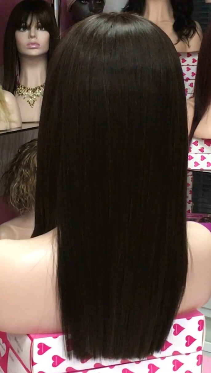 Peluca  natural CLARA color 1b RAYA deTUL central