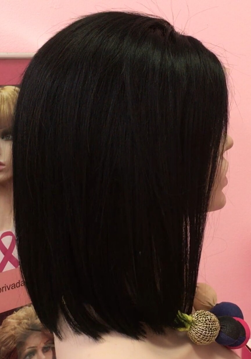 Peluca natural MINAUTI color 1 TOP TUL