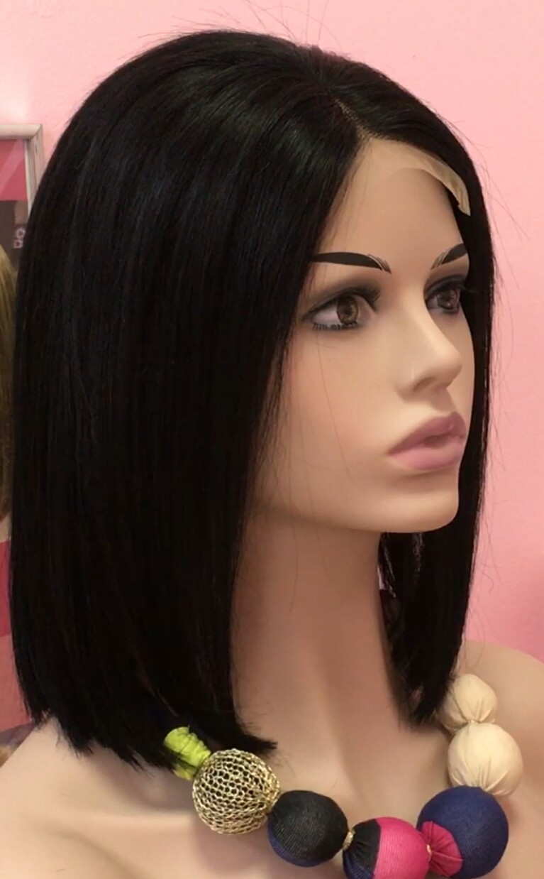 Peluca natural MINAUTI color 1 TOP TUL