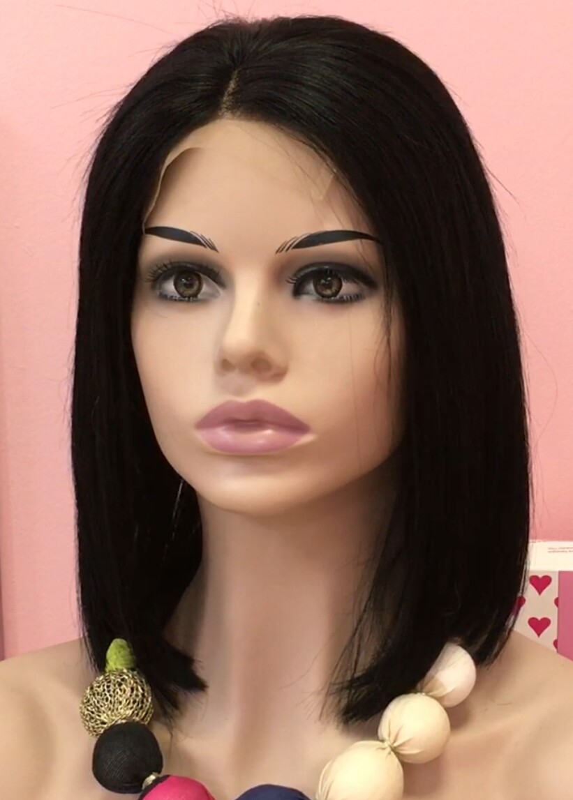 Peluca natural MINAUTI color 1 TOP TUL