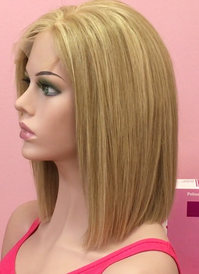 Peluca cabello natural Minauti color 14h613 TOP de TUL