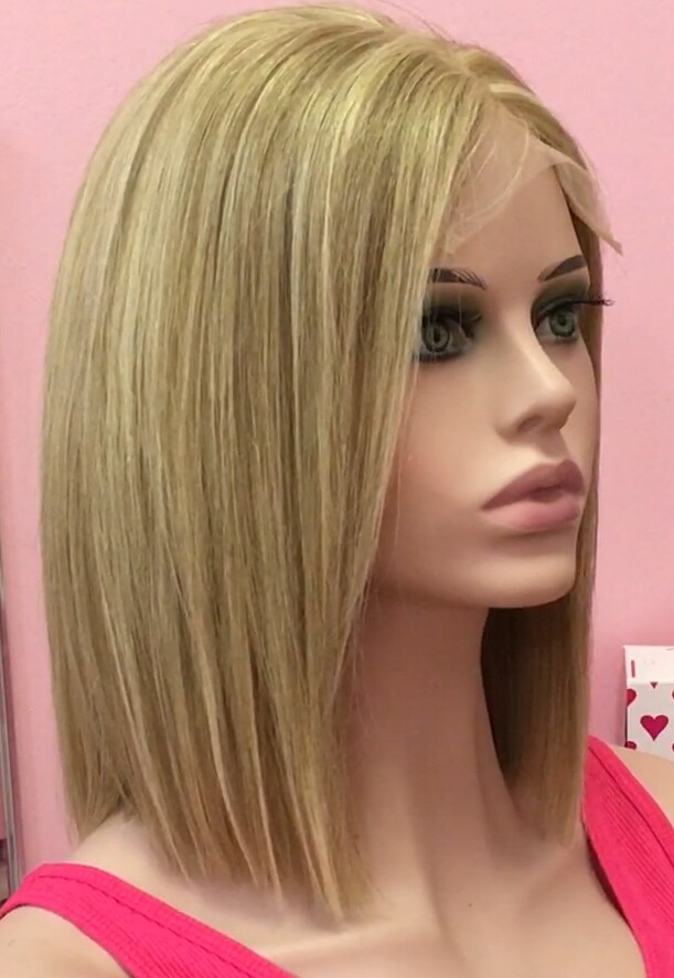 Peluca cabello natural Minauti color 14h613 TOP de TUL
