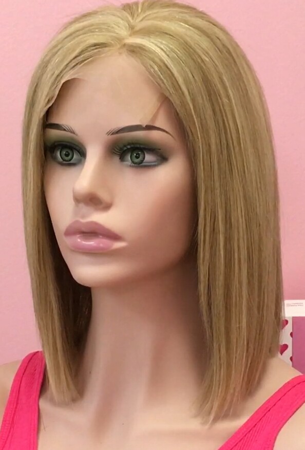 Peluca cabello natural Minauti color 14h613 TOP de TUL