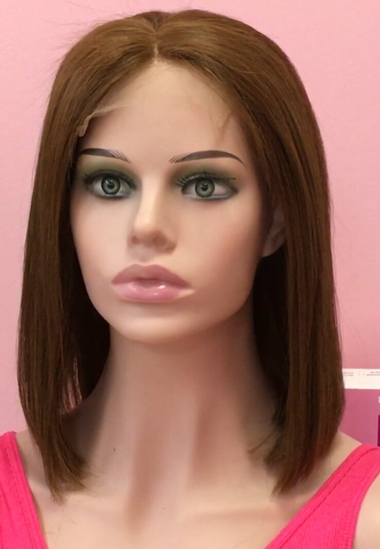 Peluca cabello natural Minauti color 5 TOP de TUL