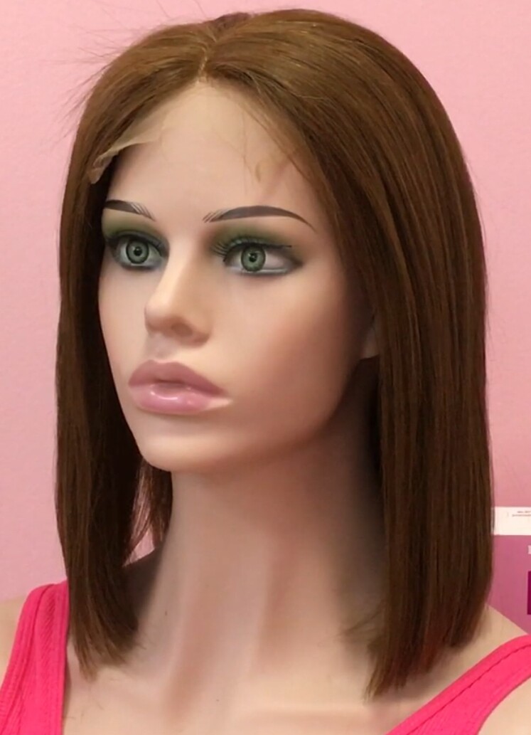 Peluca cabello natural Minauti color 5 TOP de TUL