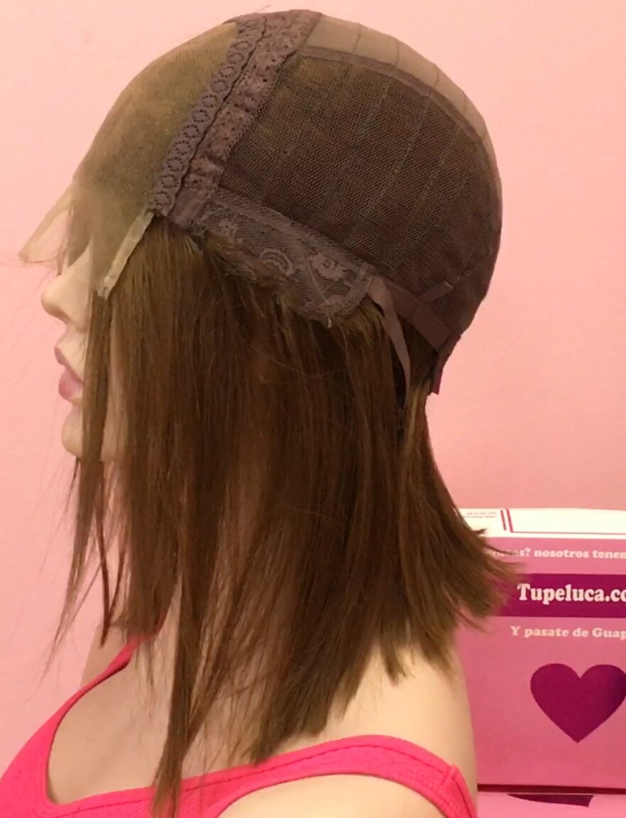 Peluca cabello natural Minauti color 5 TOP de TUL