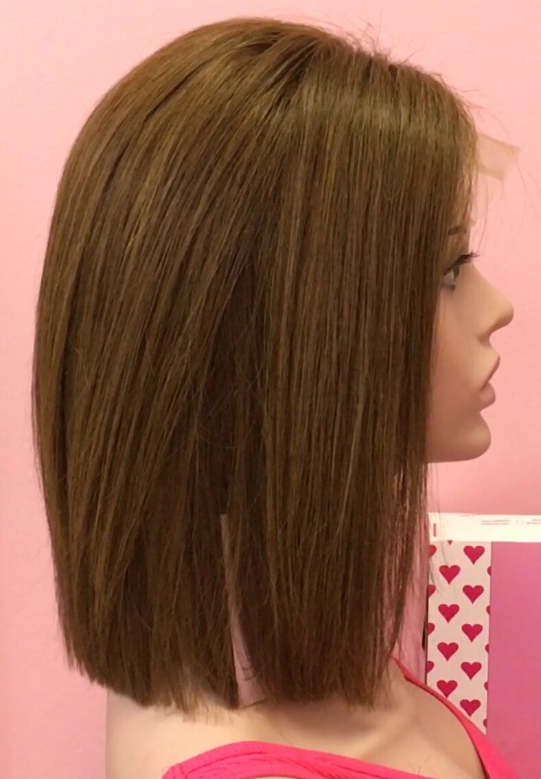 Peluca cabello natural Minauti color 5 TOP de TUL