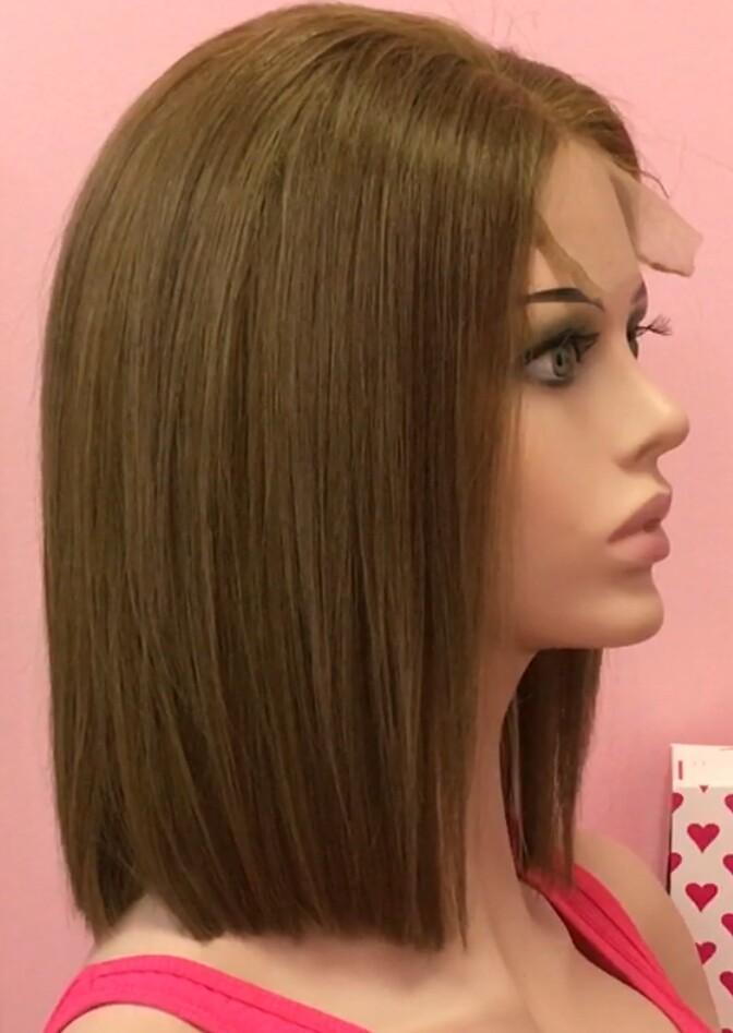 Peluca cabello natural Minauti color 8S TOP de TUL