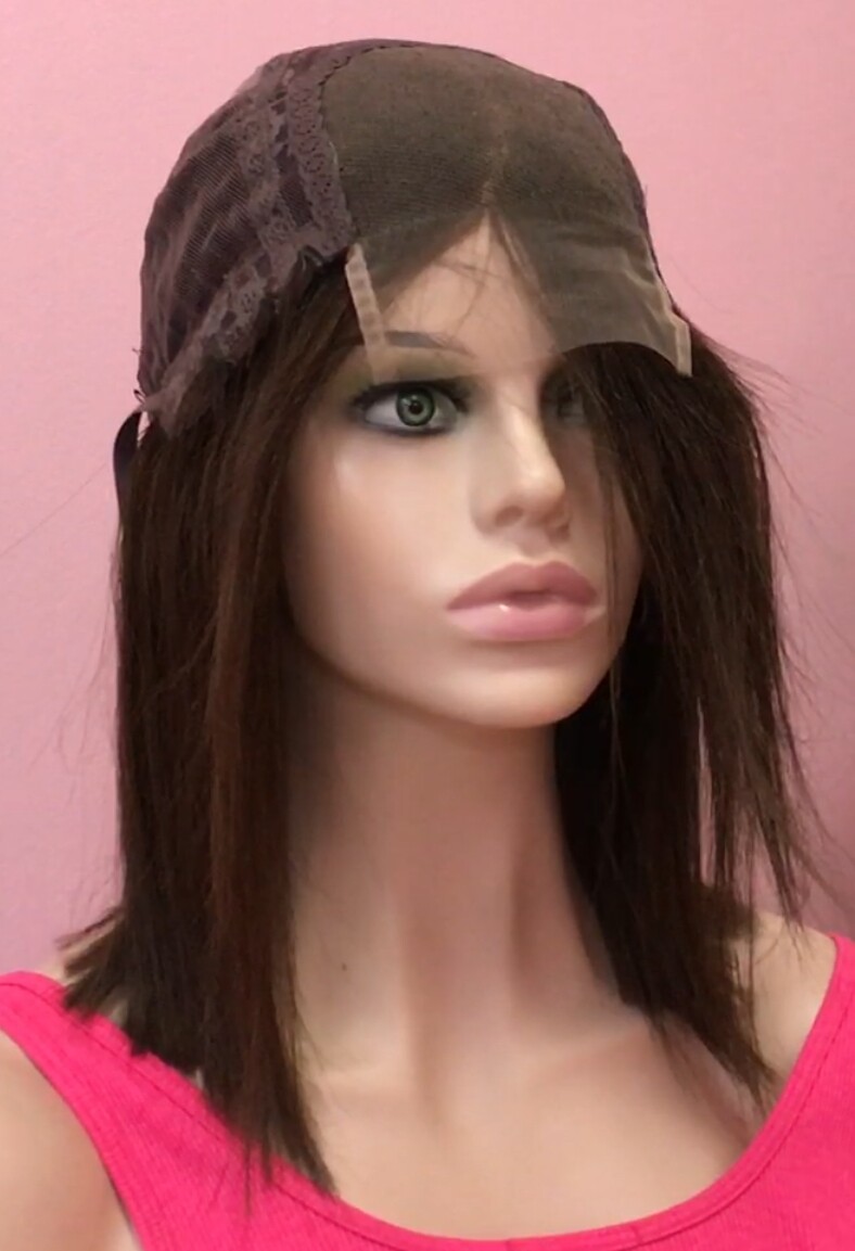 Peluca natural Melany color 1/2 TOP de TUL