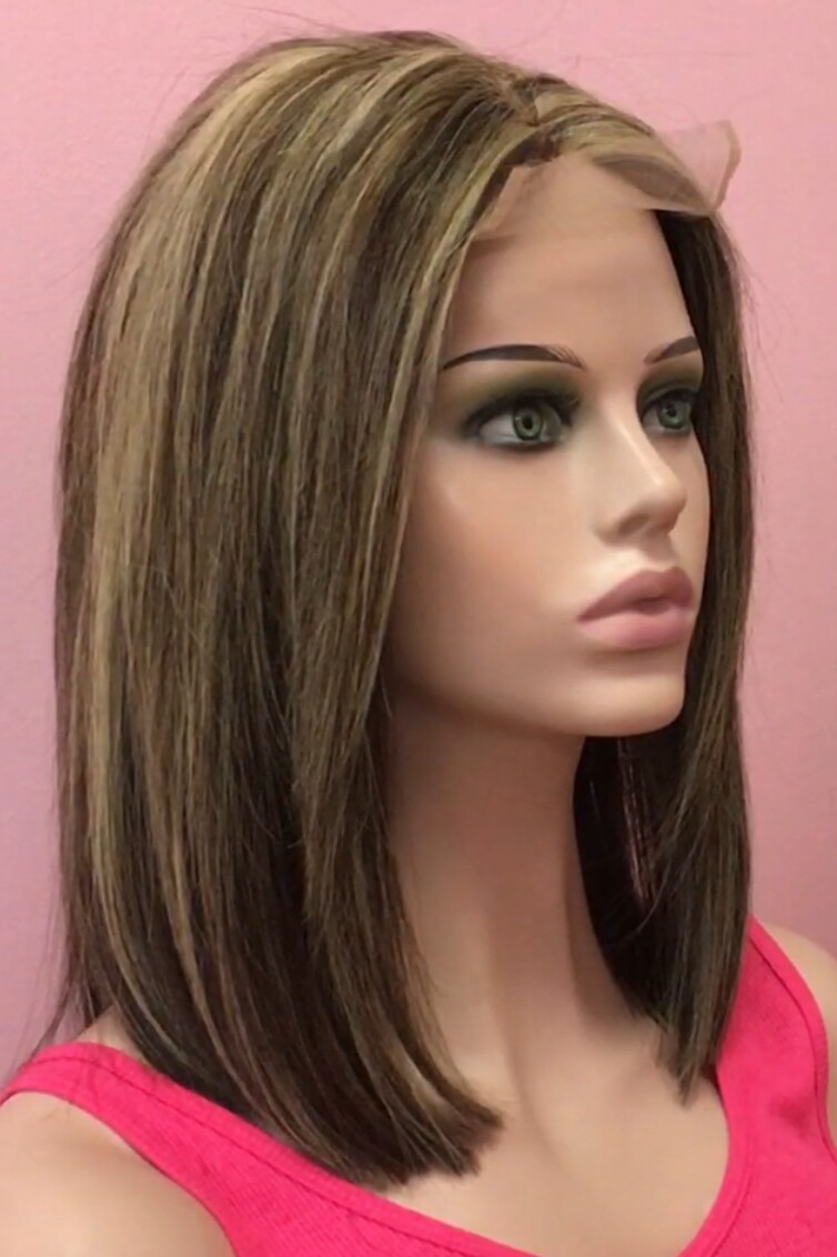 Peluca natural Melany color 2H16 TOP de TUL