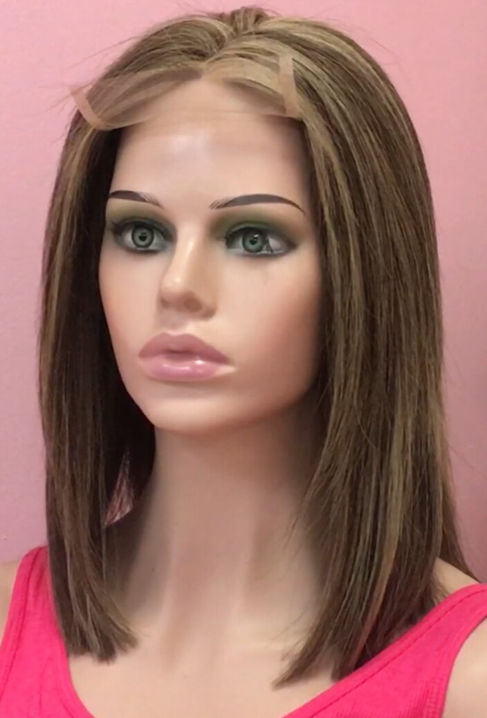 Peluca natural Melany color 2H16 TOP de TUL