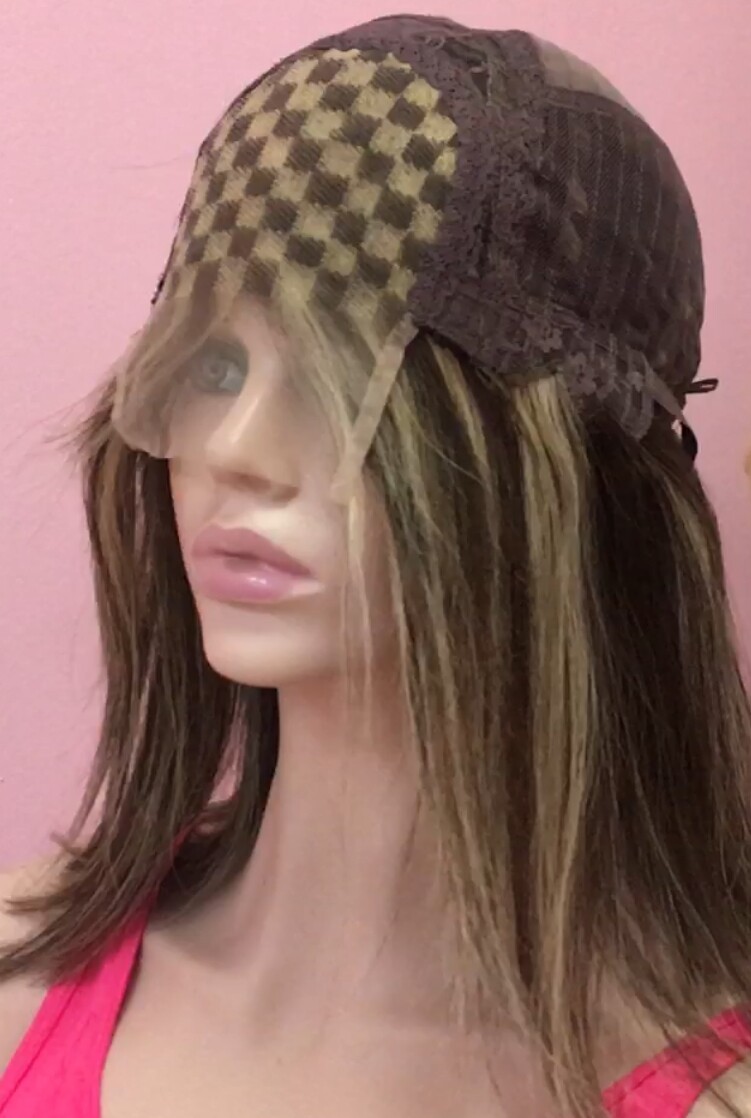 Peluca natural Melany color 2H16 TOP de TUL