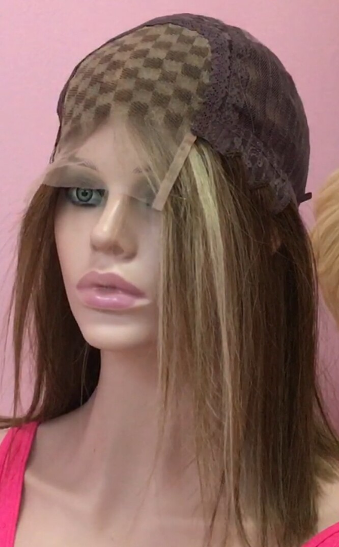 Peluca natural Melany color 8SH613 TOP de TUL