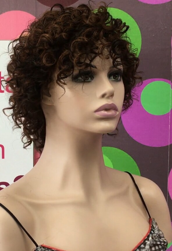 Peluca rizada natural LOLA 2h5 confecc. a MAQUINA