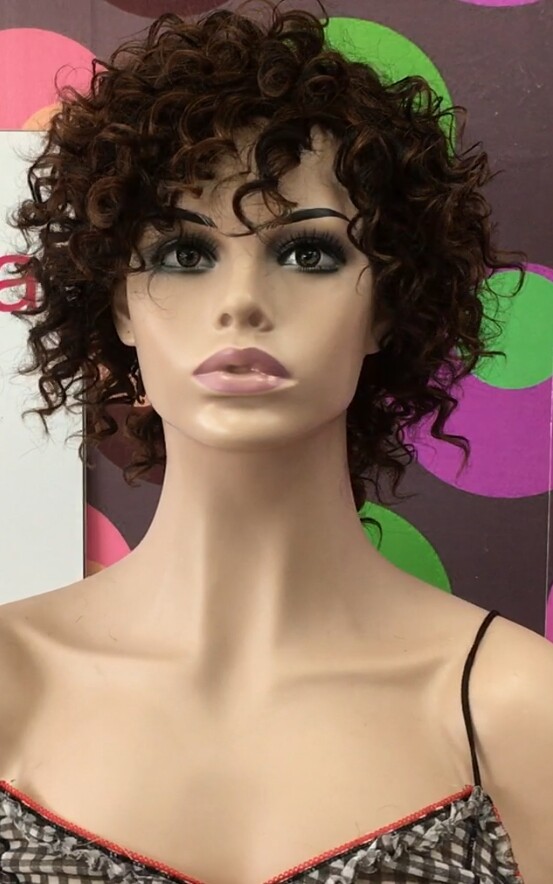 Peluca rizada natural LOLA 2h5 confecc. a MAQUINA