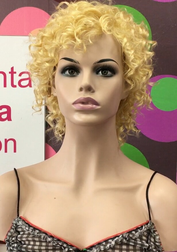 Peluca rizada natural LOLA 613 confecc. a MAQUINA