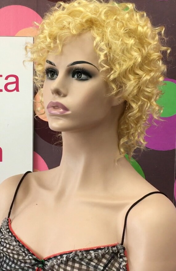 Peluca rizada natural LOLA 613 confecc. a MAQUINA