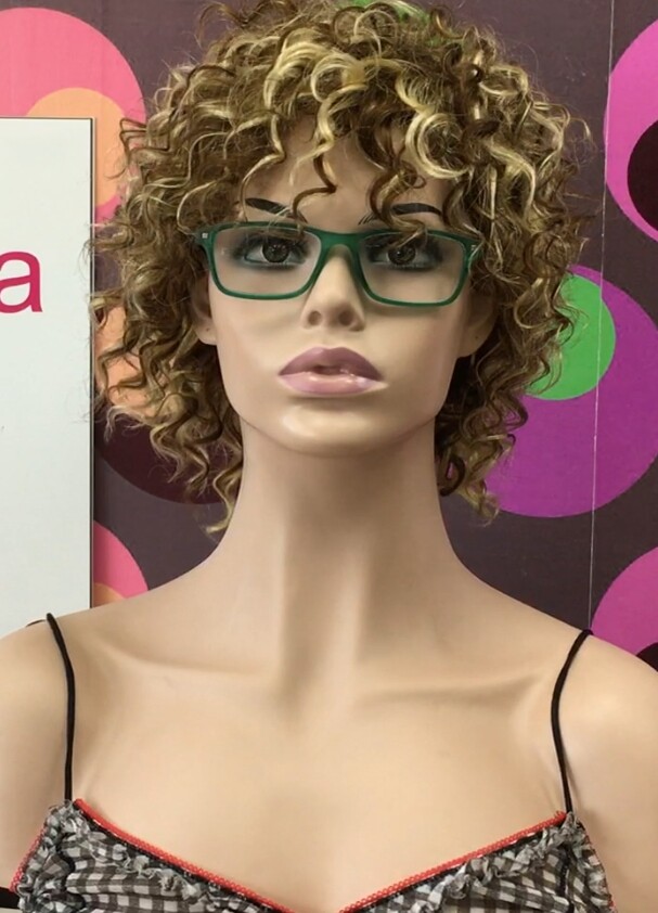Peluca rizada natural LOLA 6h613 confecc. a MAQUINA