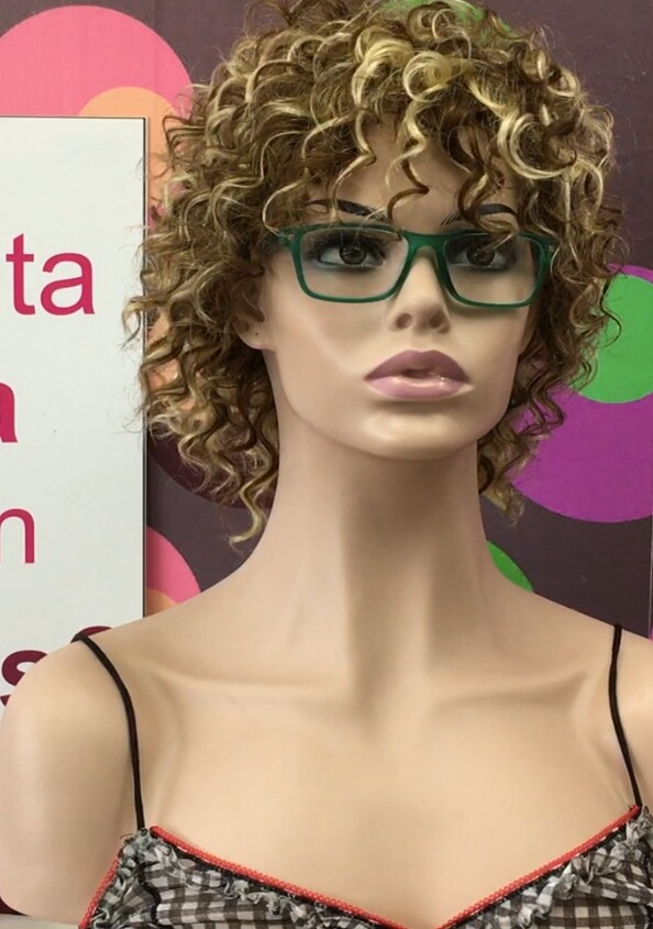 Peluca rizada natural LOLA 6h613 confecc. a MAQUINA
