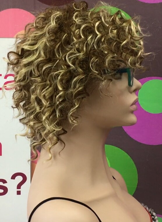 Peluca rizada natural LOLA 6h613 confecc. a MAQUINA