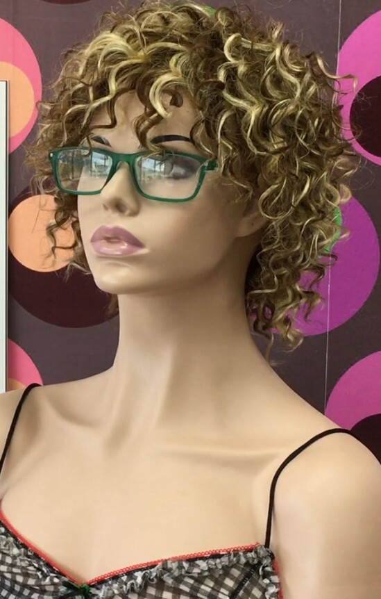 Peluca rizada natural LOLA 6h613 confecc. a MAQUINA