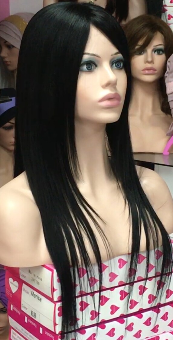 Peluca natural Sibila top tul central color 1