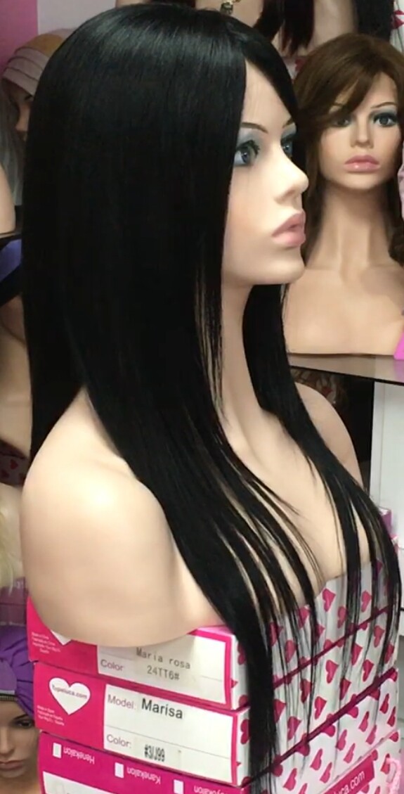 Peluca natural Sibila top tul central color 1