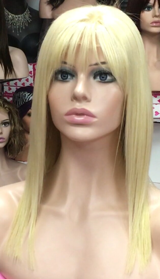 Peluca natural NATASHA color 613/plata TOP TUL