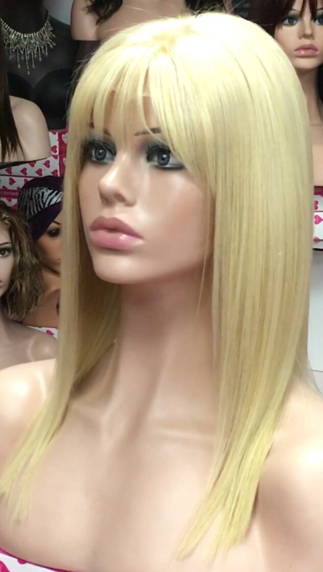 Peluca natural NATASHA color 613/plata TOP TUL