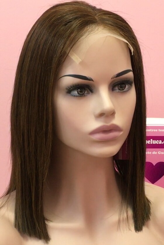 Peluca natural Melany color 1B/2H4 TOP TUL