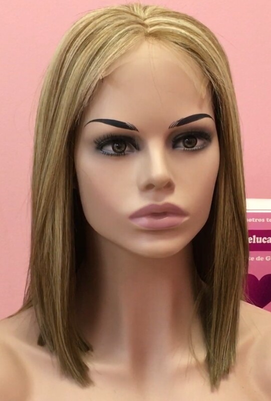 Peluca cabello natural MELANY color 8H613B TOP TUL