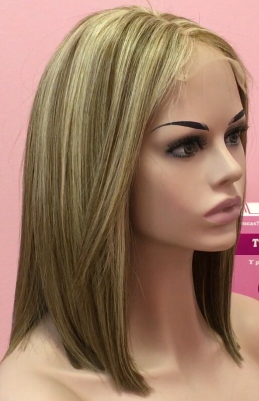 Peluca cabello natural MELANY color 8H613B TOP TUL