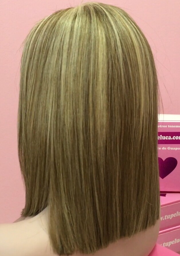 Peluca cabello natural MELANY color 8H613B TOP TUL