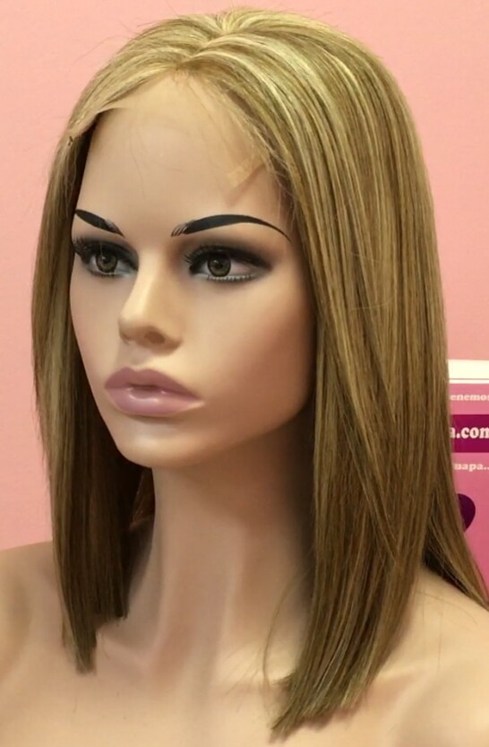 Peluca cabello natural MELANY color 8H613B TOP TUL