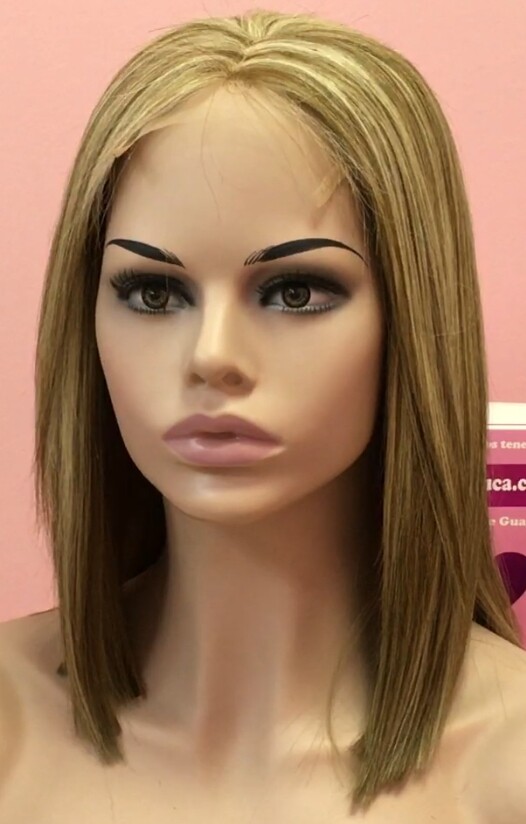 Peluca cabello natural MELANY color 8H613B TOP TUL