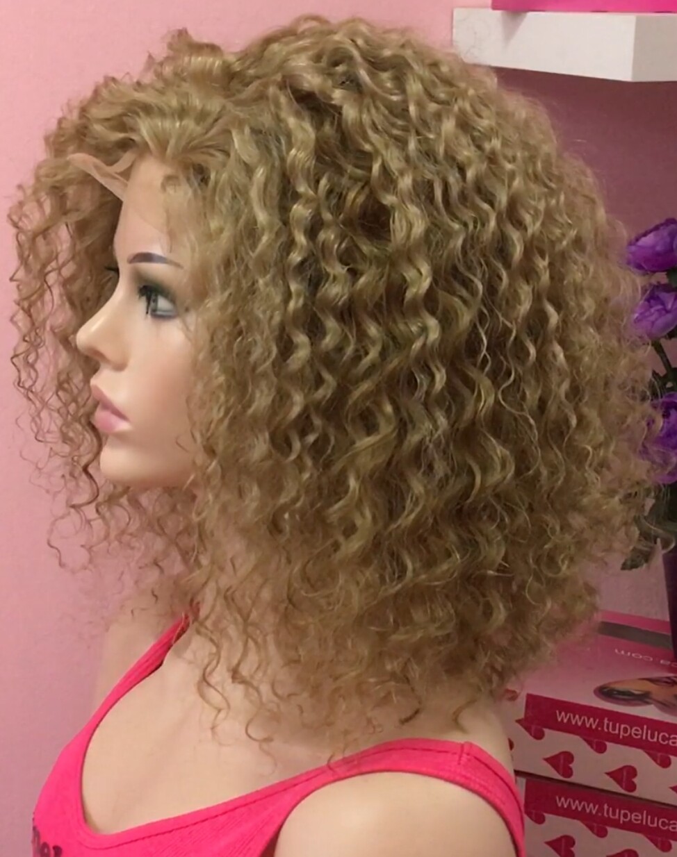 Peluca rizada cabello natural NINONA  18 RAYA TUL