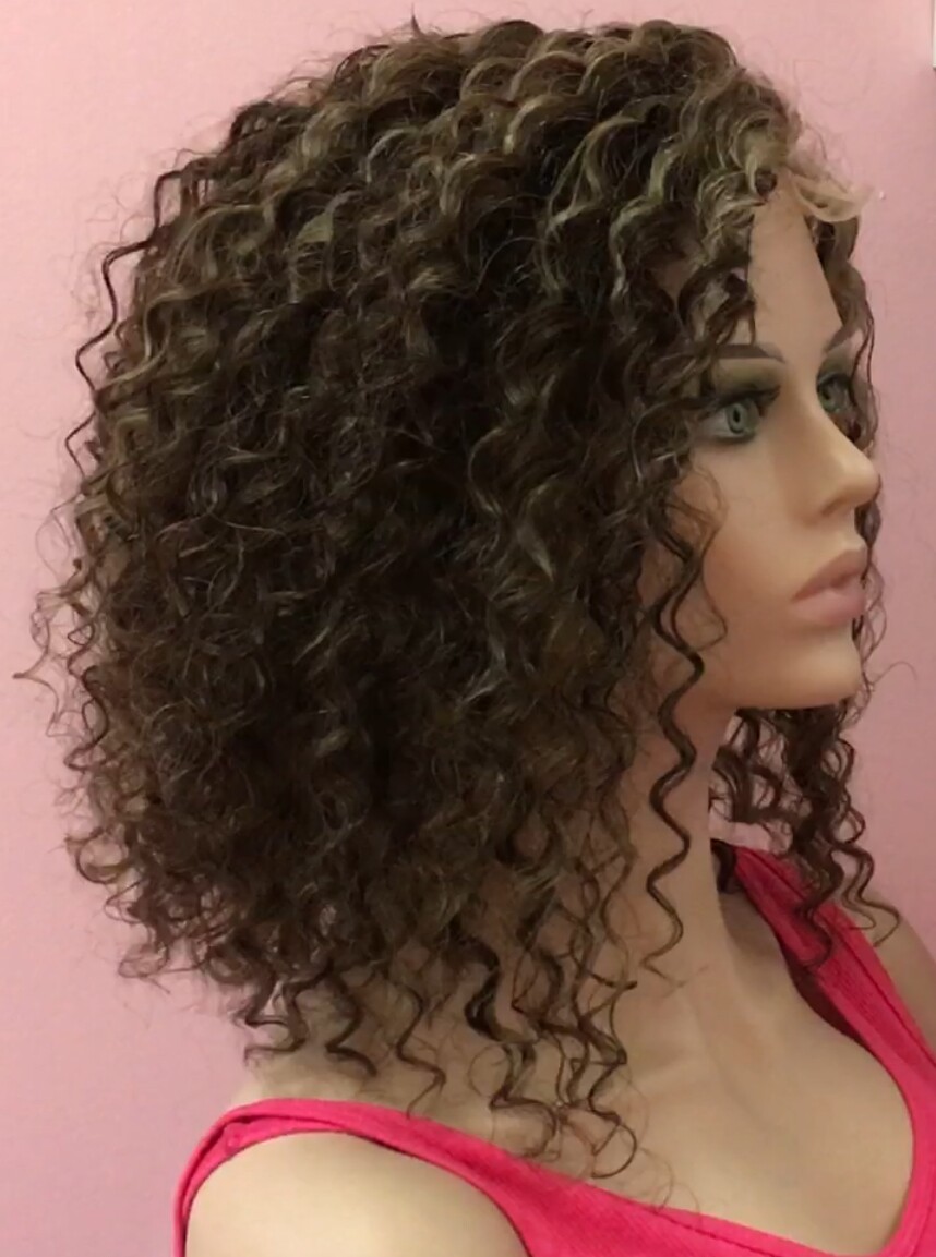 Peluca rizada cabello natural NINONA  2H18 RAYA TUL
