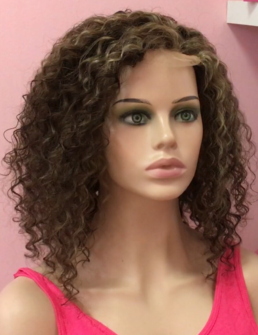 Peluca rizada cabello natural NINONA  2H18 RAYA TUL