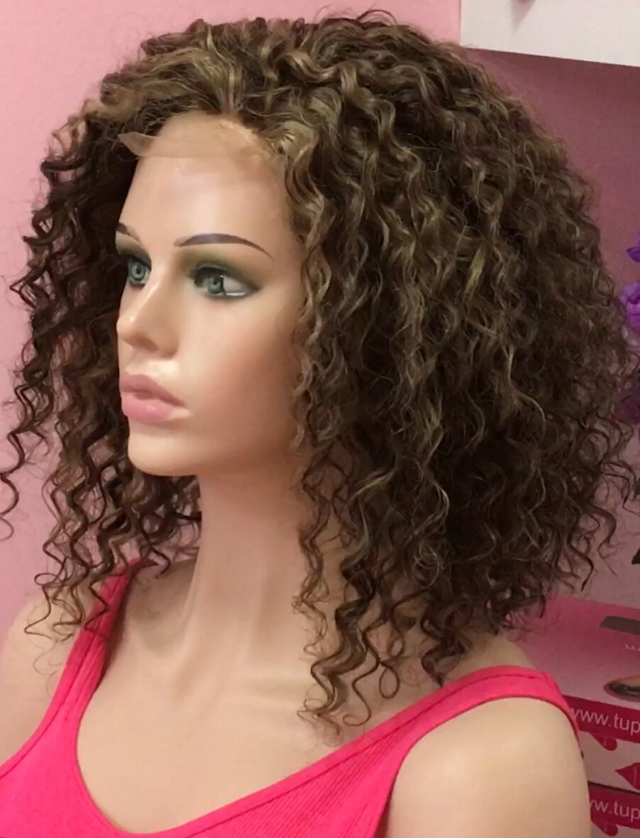 Peluca rizada cabello natural NINONA  2H18 RAYA TUL