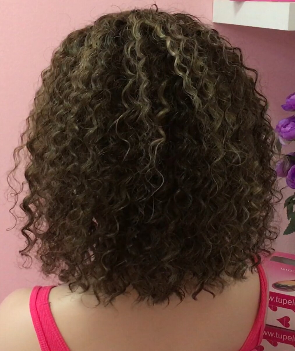 Peluca rizada cabello natural NINONA  2H18 RAYA TUL