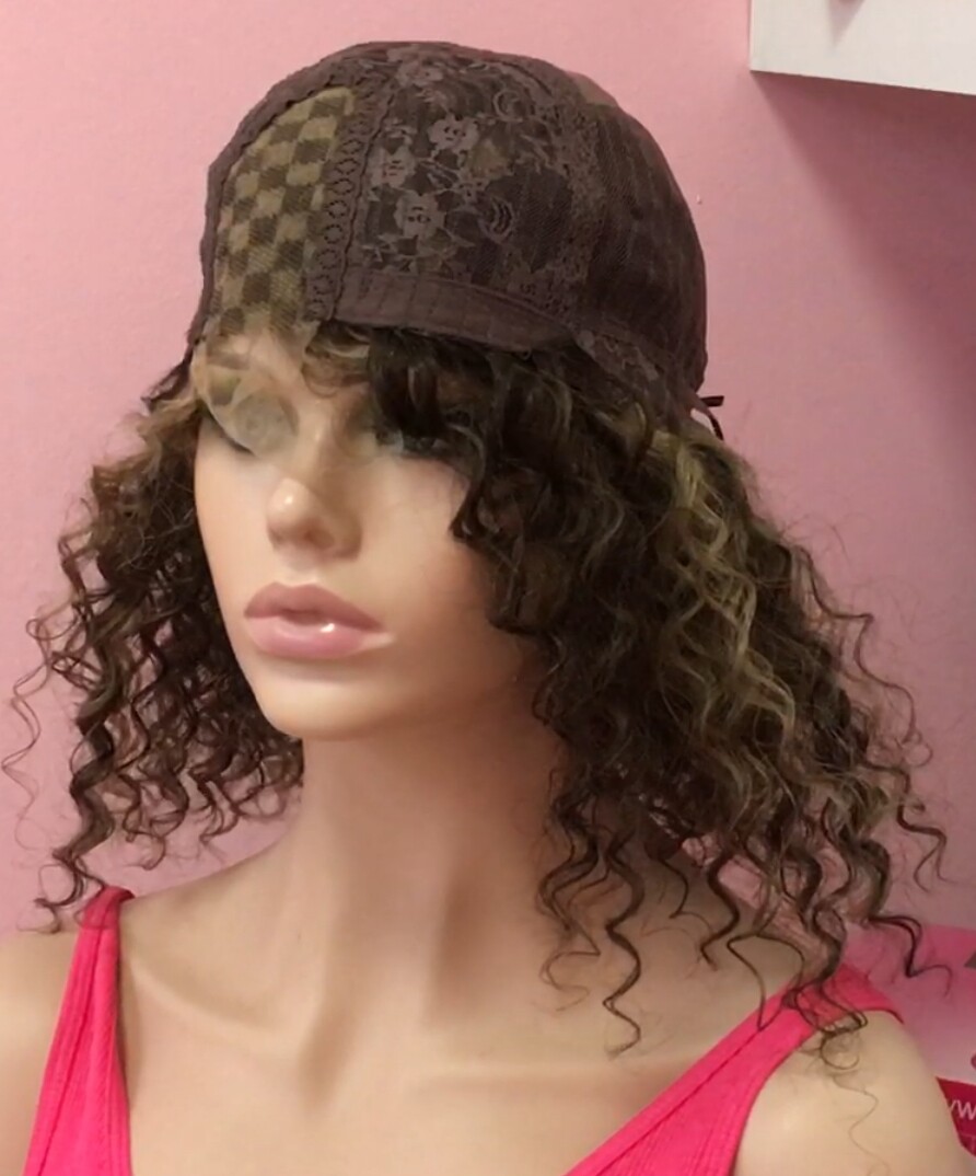 Peluca rizada cabello natural NINONA  2H18 RAYA TUL