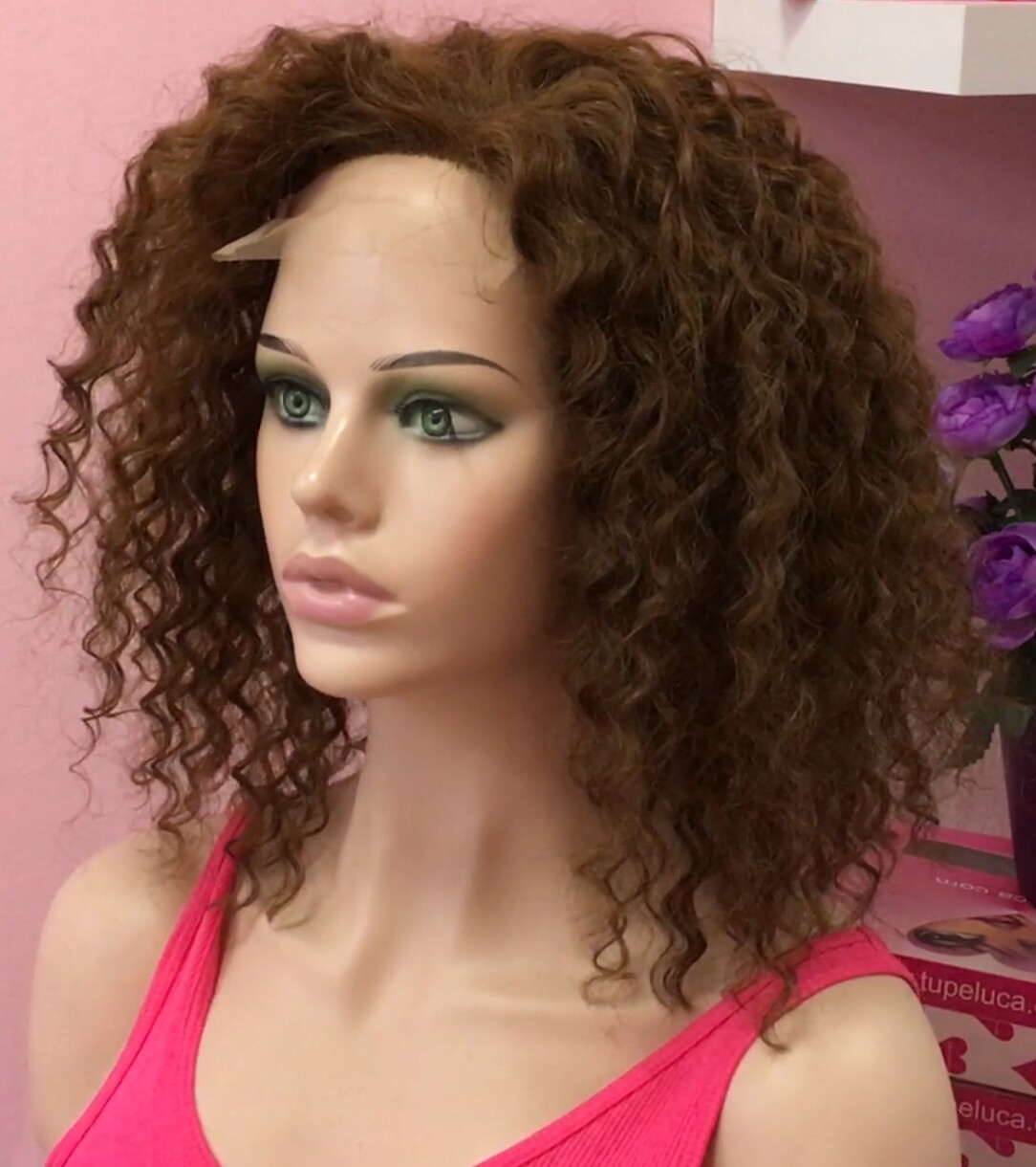Peluca rizada cabello natural NINONA  4 TOPTUL