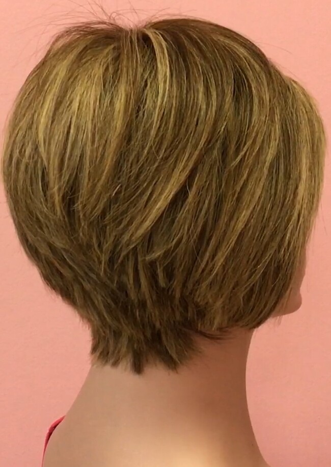 Peluca de pelo natural BECK color 4h8H613 MAQUINA